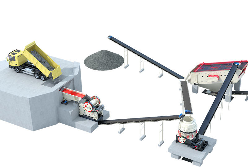 Stone crushing plant